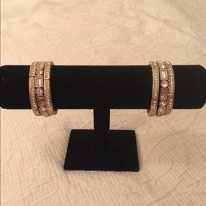 3 Chico’s gold/diamond bracelets $20 set